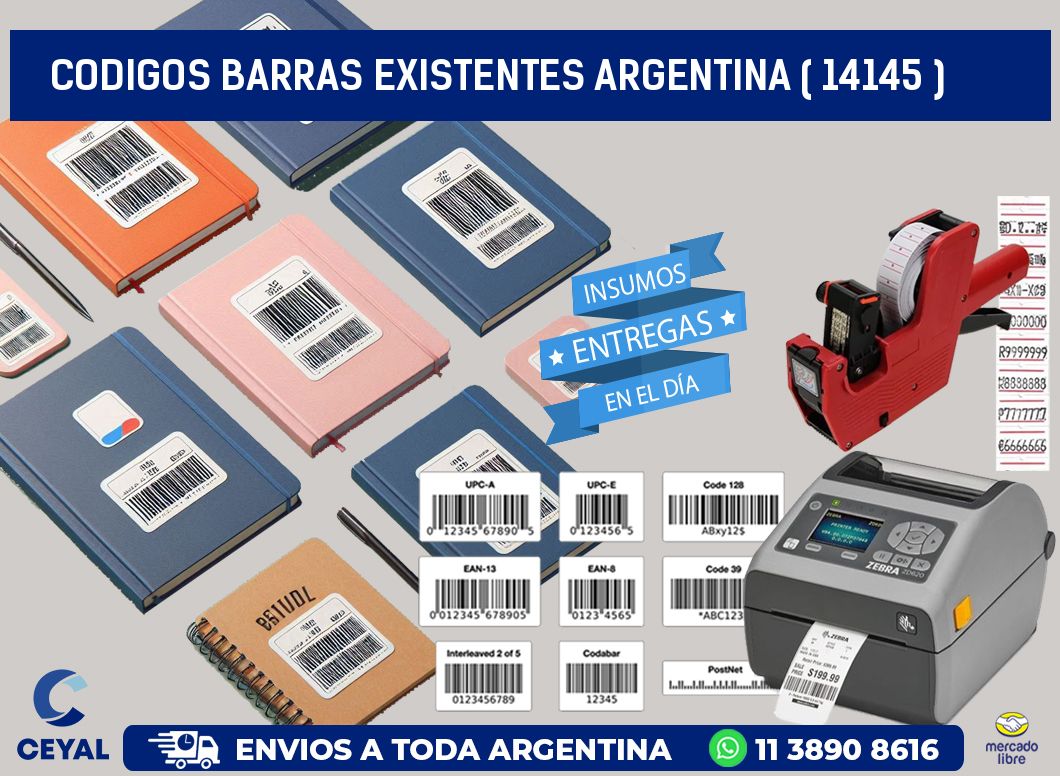 codigos barras existentes argentina ( 14145 )