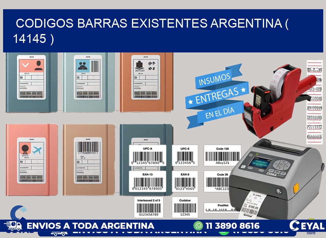 codigos barras existentes argentina ( 14145 )