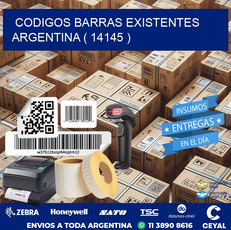 codigos barras existentes argentina ( 14145 )