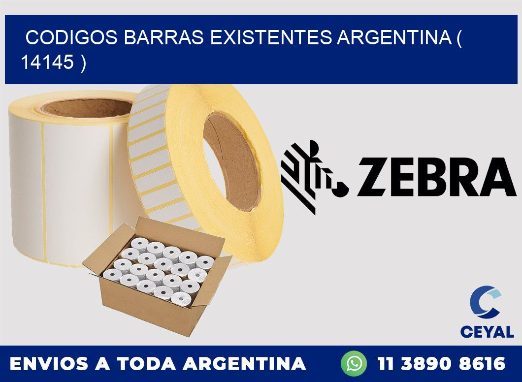 codigos barras existentes argentina ( 14145 )