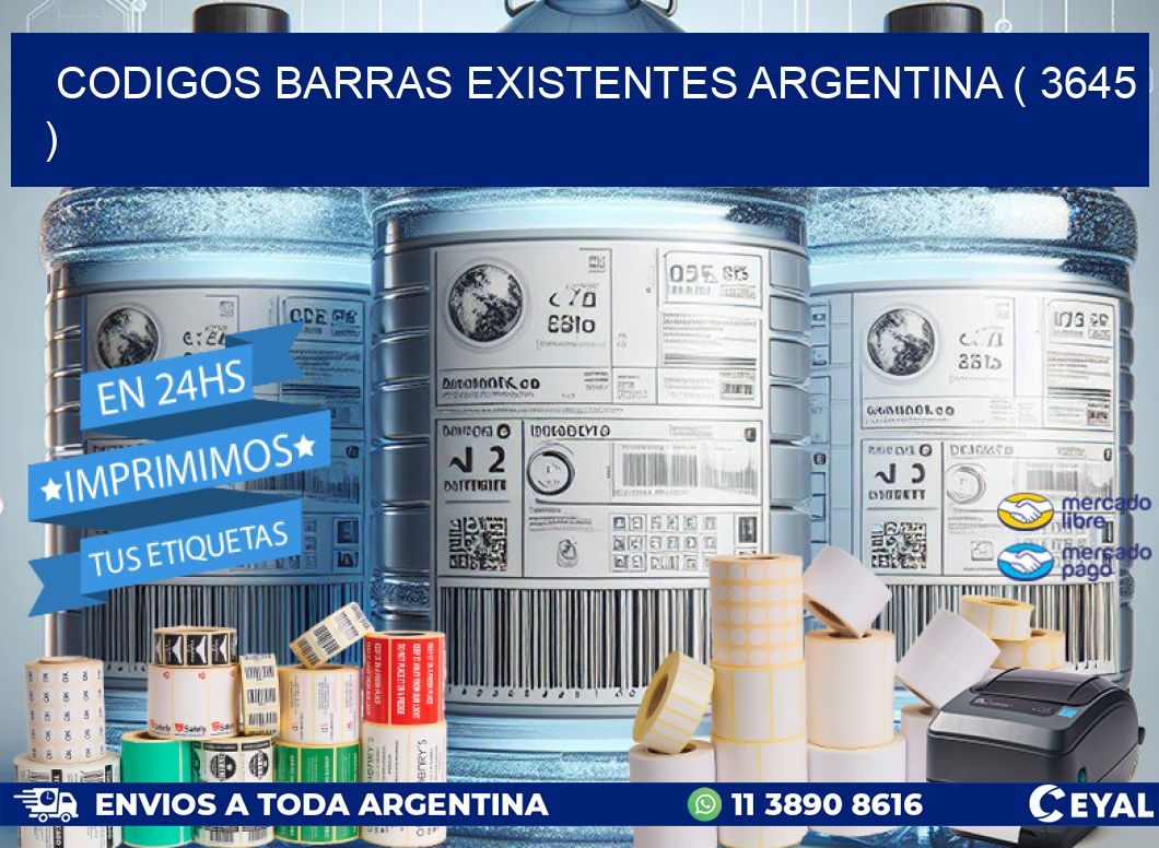 codigos barras existentes argentina ( 3645 )