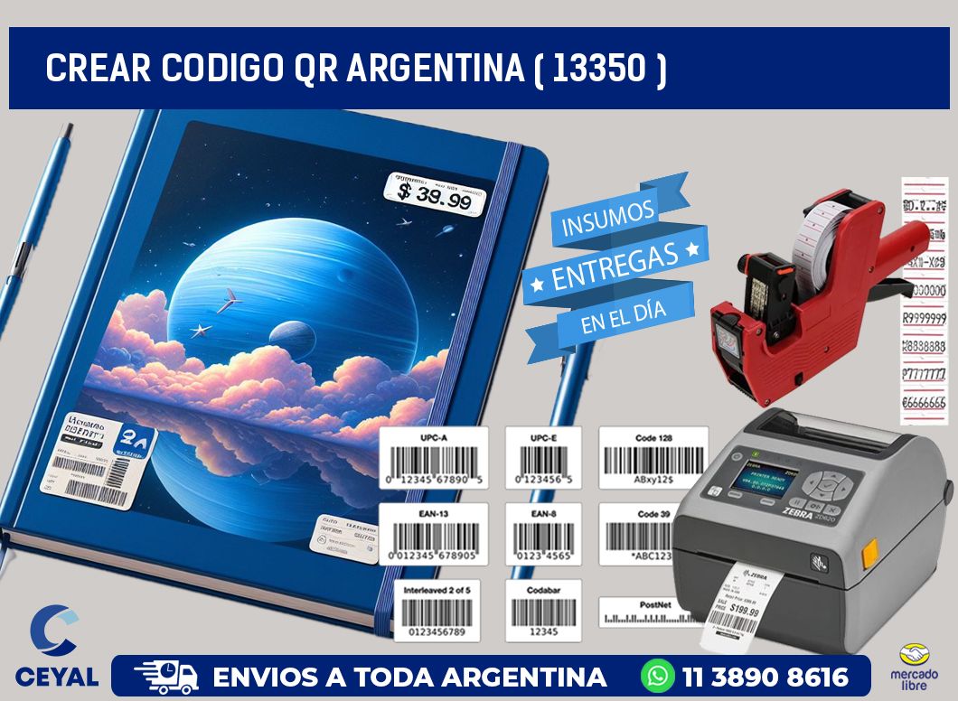 crear codigo qr argentina ( 13350 )