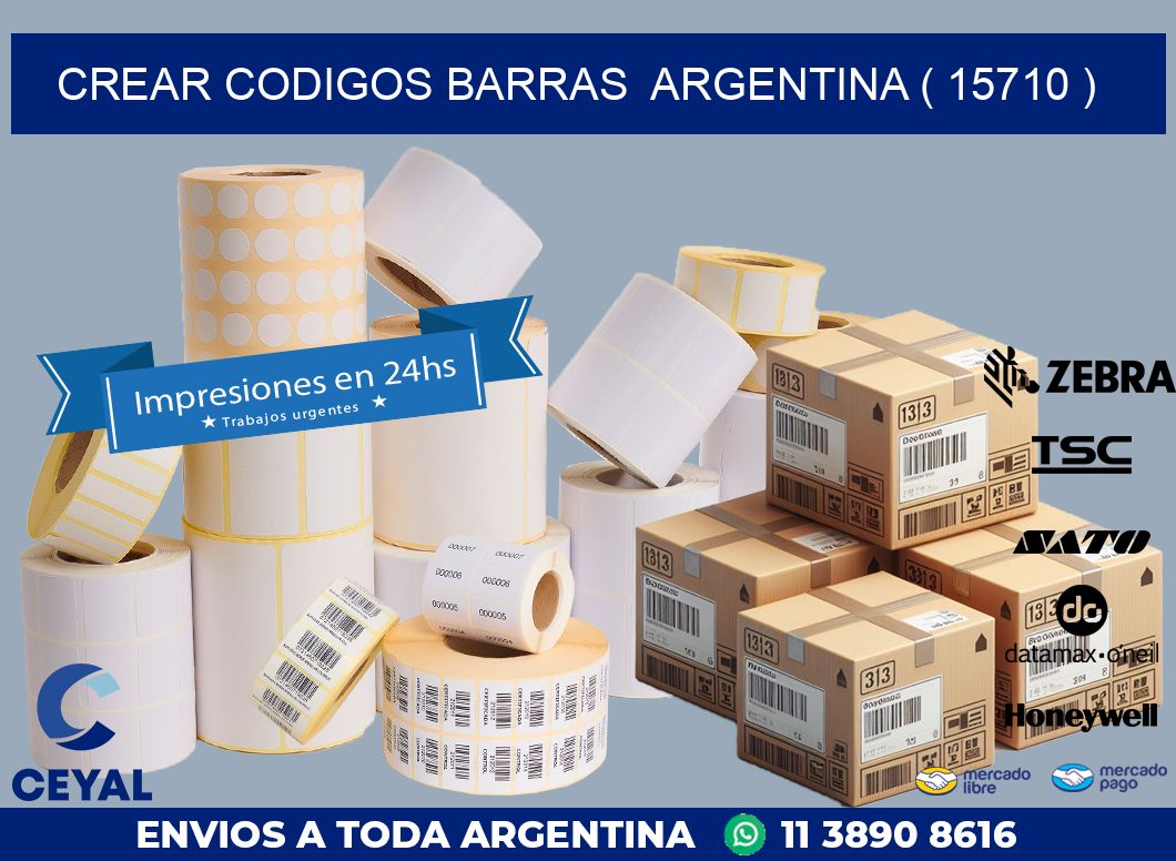 crear codigos barras  argentina ( 15710 )