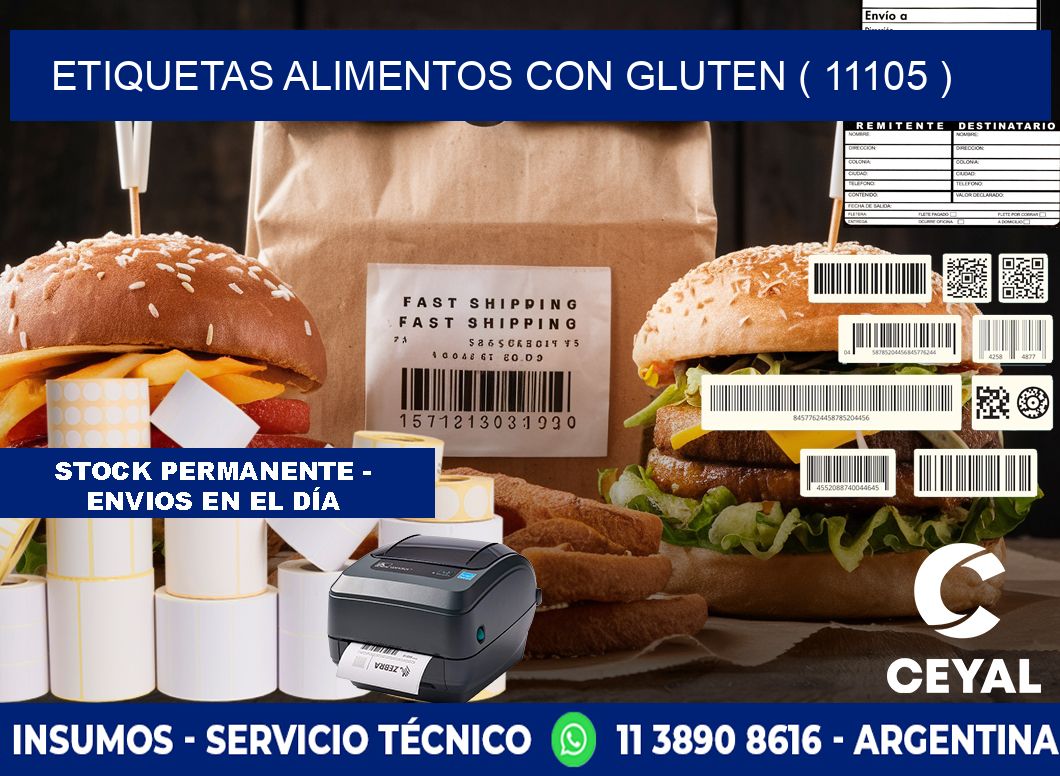 etiquetas alimentos con gluten ( 11105 )