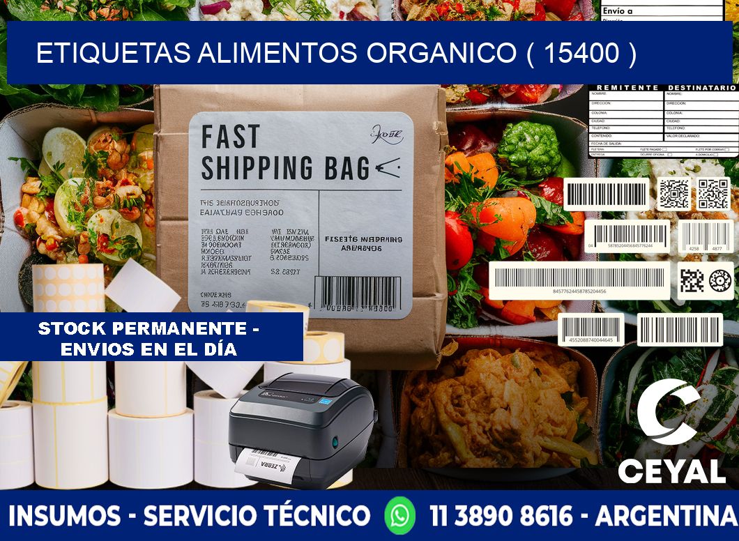 etiquetas alimentos organico ( 15400 )