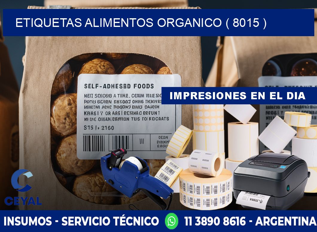 etiquetas alimentos organico ( 8015 )