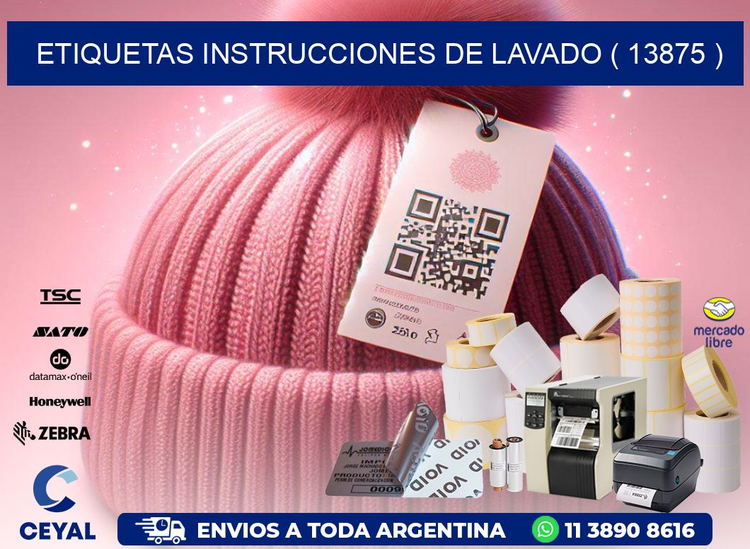 etiquetas instrucciones de lavado ( 13875 )