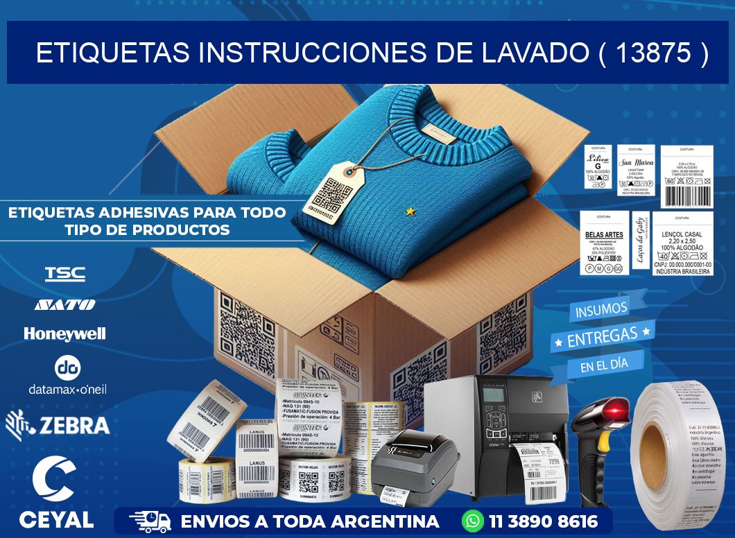 etiquetas instrucciones de lavado ( 13875 )