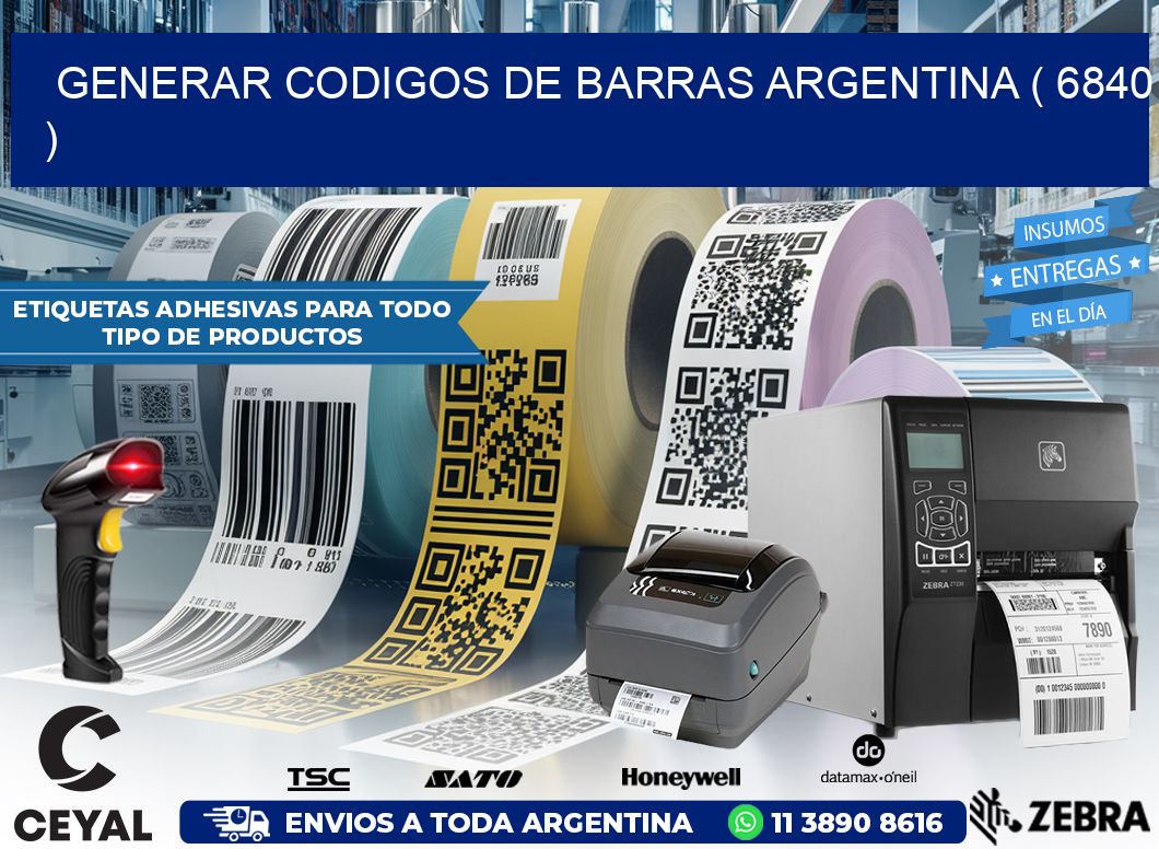 generar codigos de barras argentina ( 6840 )