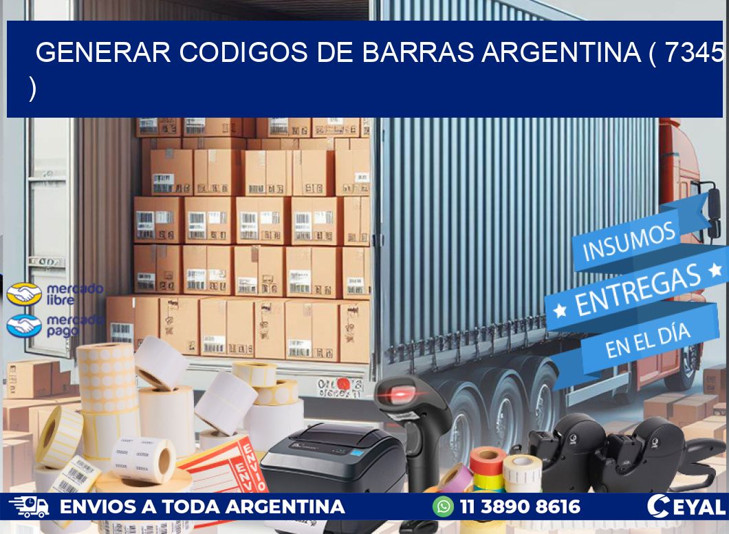 generar codigos de barras argentina ( 7345 )