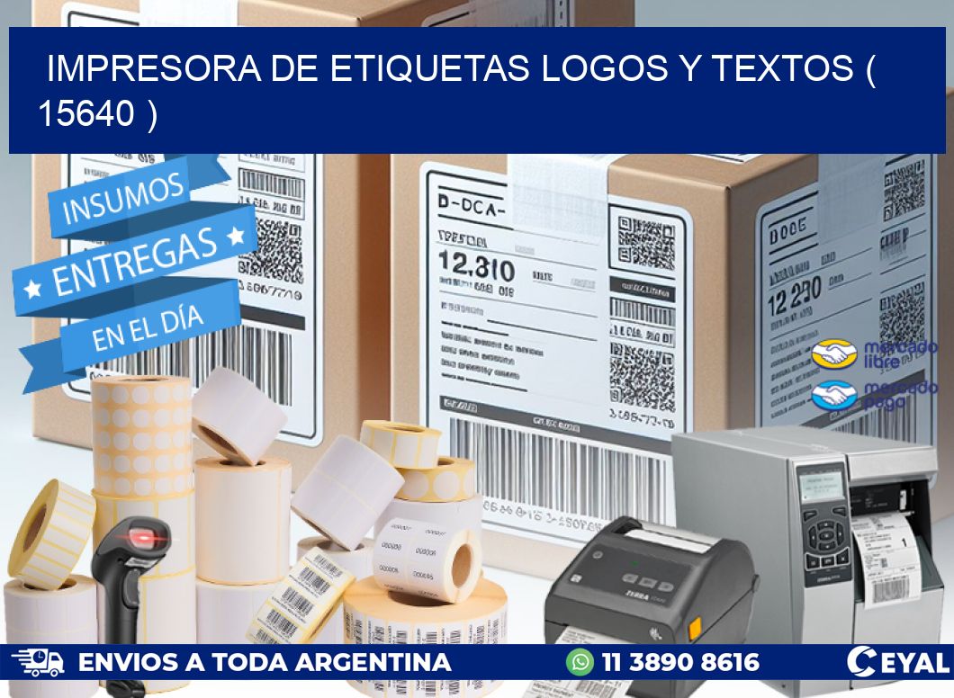 impresora de etiquetas logos y textos ( 15640 )