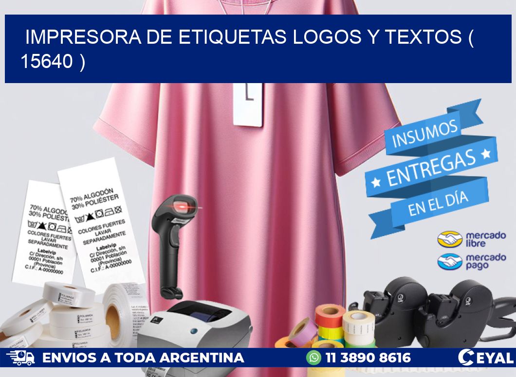 impresora de etiquetas logos y textos ( 15640 )