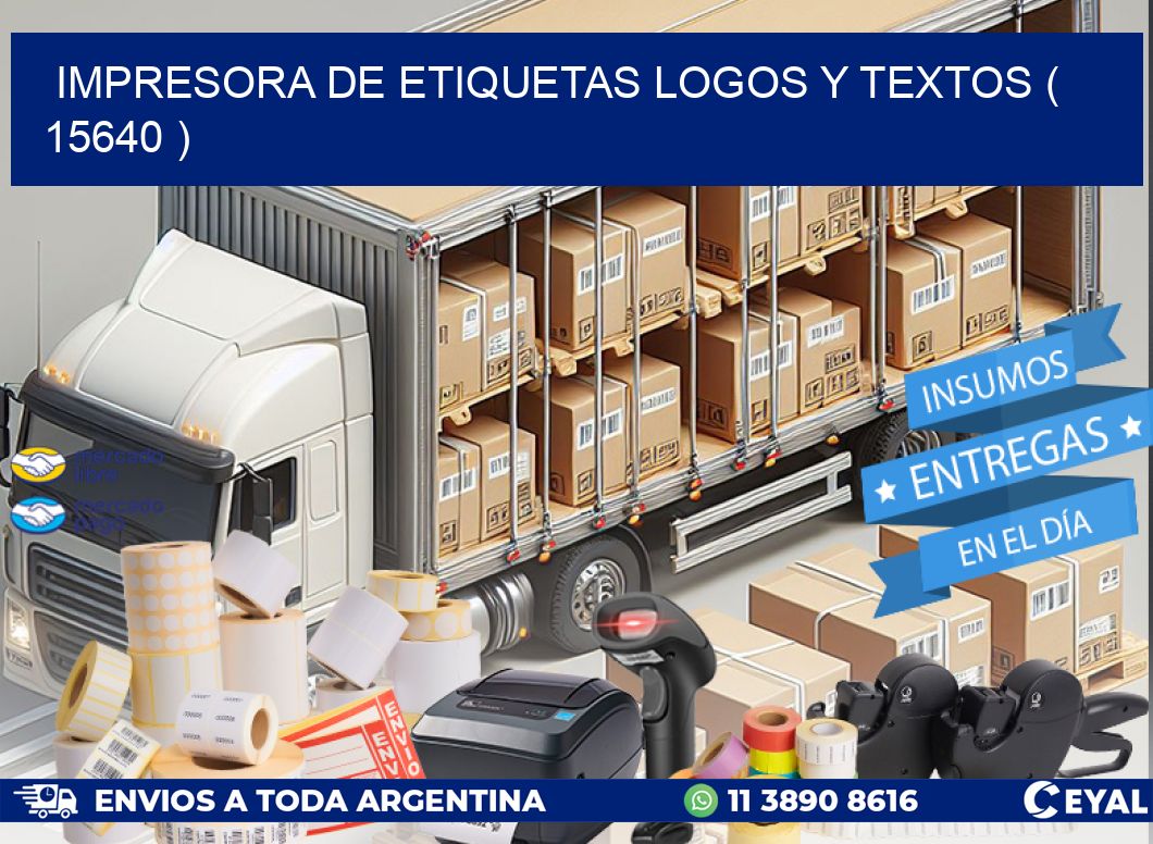 impresora de etiquetas logos y textos ( 15640 )