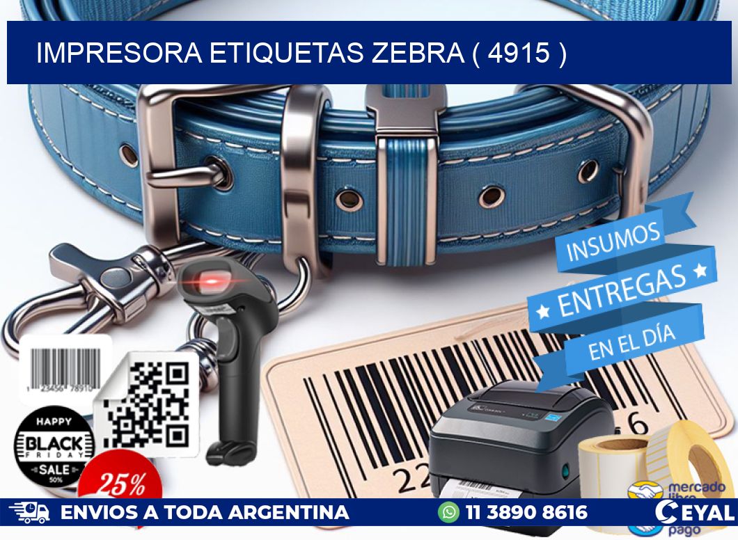 impresora etiquetas zebra ( 4915 )