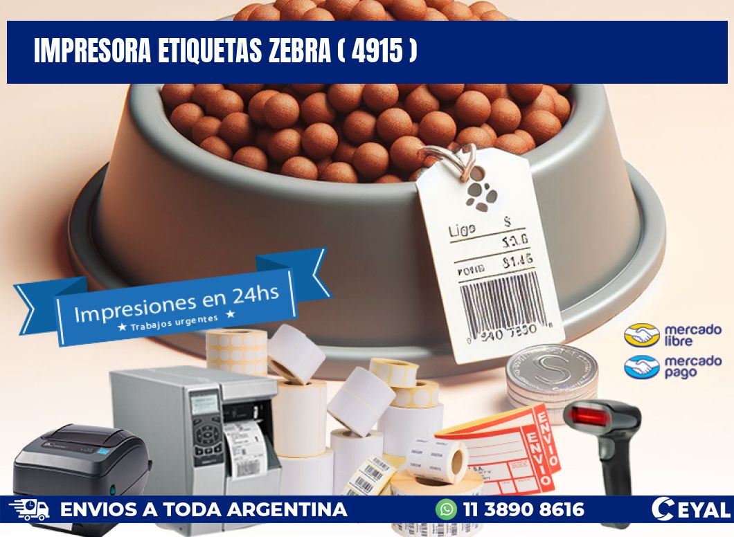impresora etiquetas zebra ( 4915 )