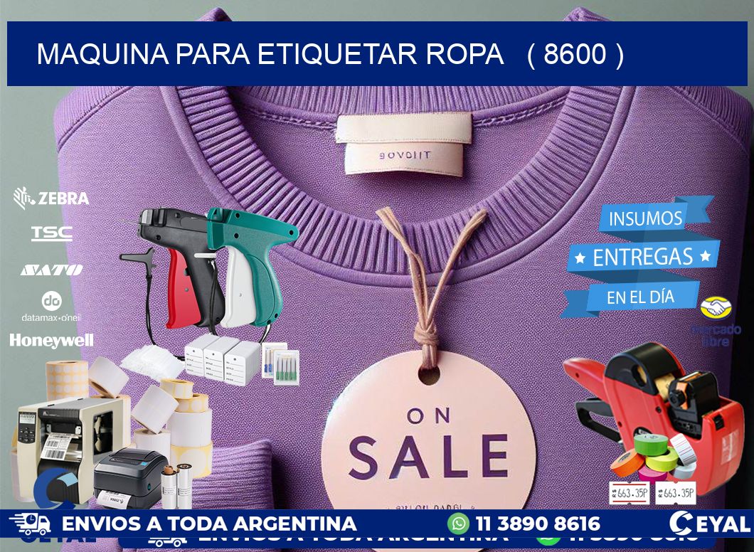 maquina para etiquetar ropa ( 8600 )