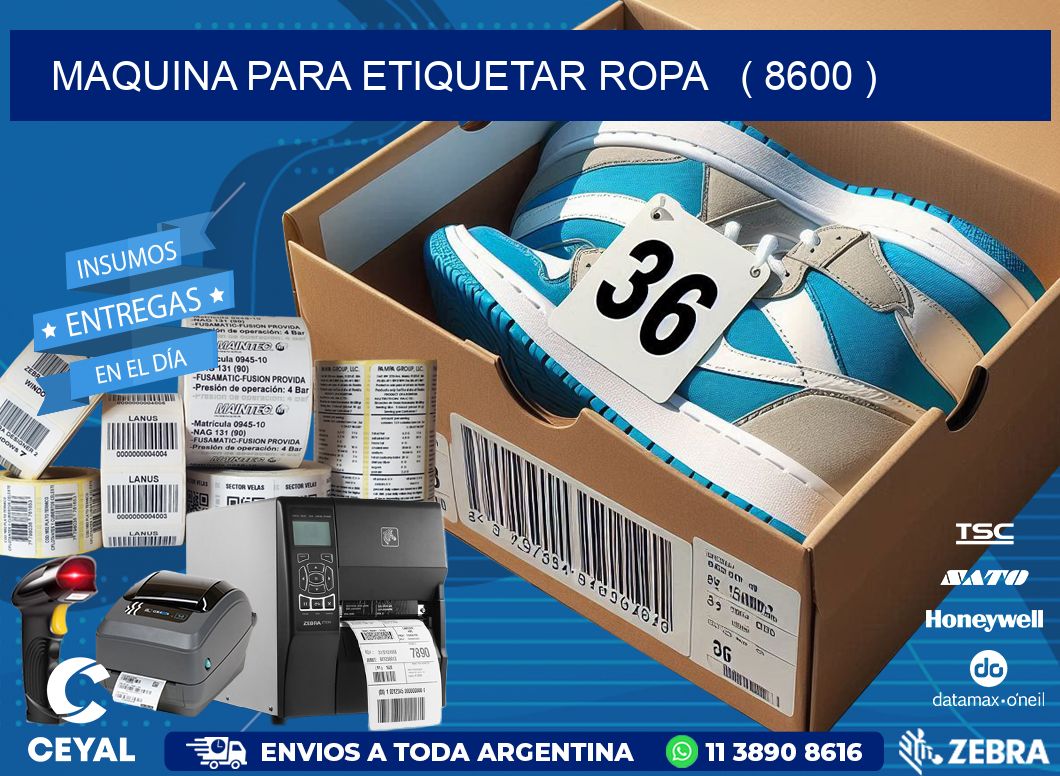 maquina para etiquetar ropa ( 8600 )