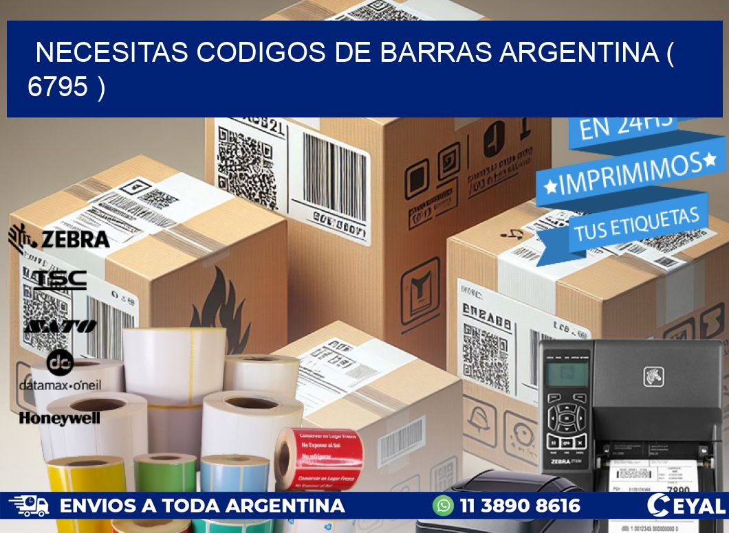 necesitas codigos de barras argentina ( 6795 )