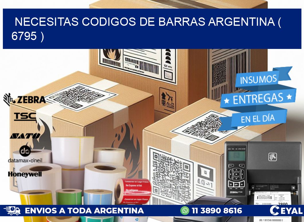 necesitas codigos de barras argentina ( 6795 )