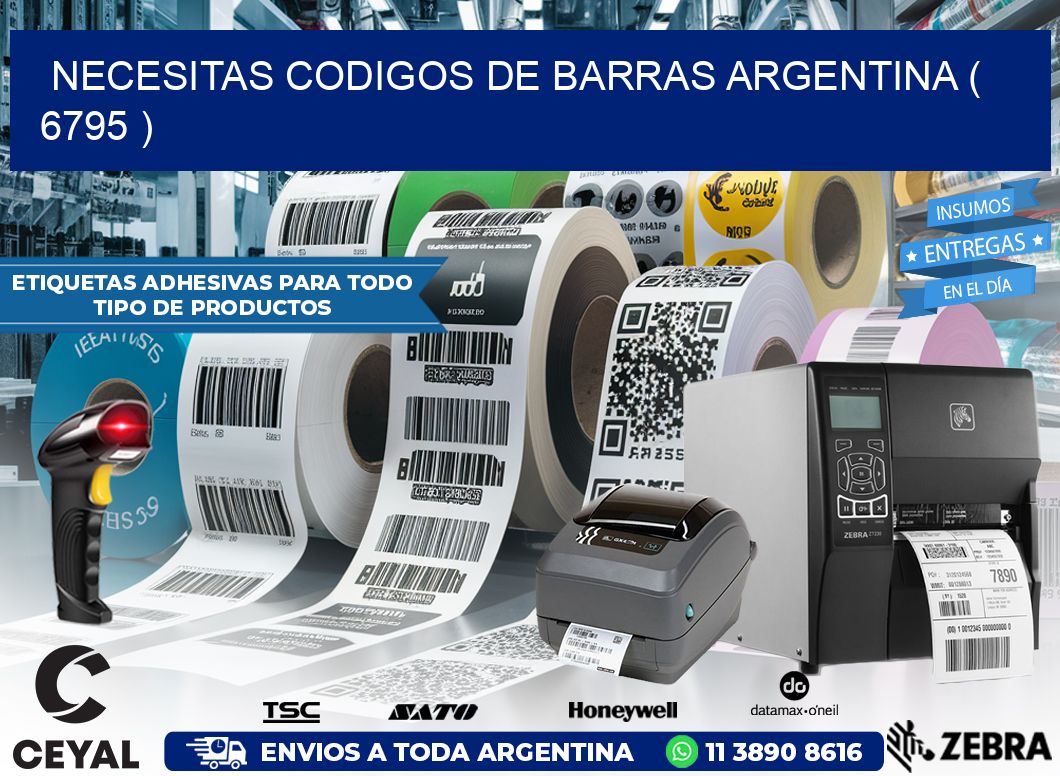 necesitas codigos de barras argentina ( 6795 )