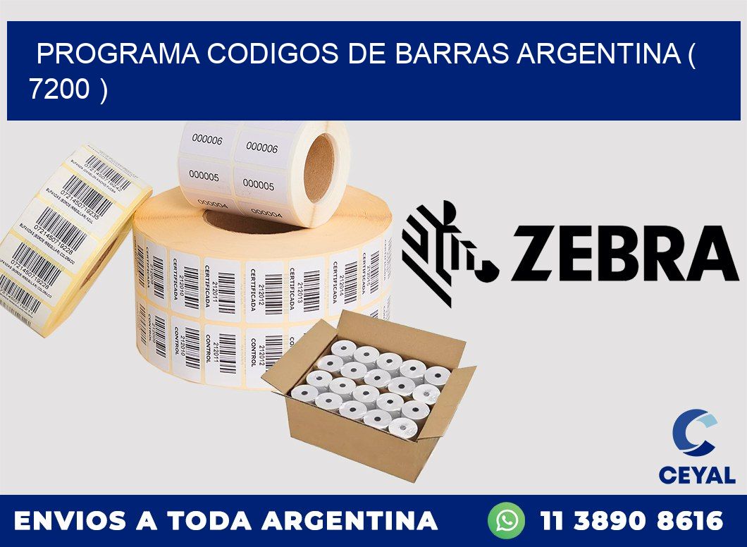 programa codigos de barras argentina ( 7200 )