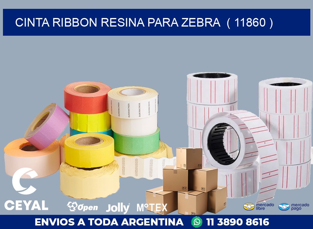 CINTA RIBBON RESINA PARA ZEBRA ( 11860 )