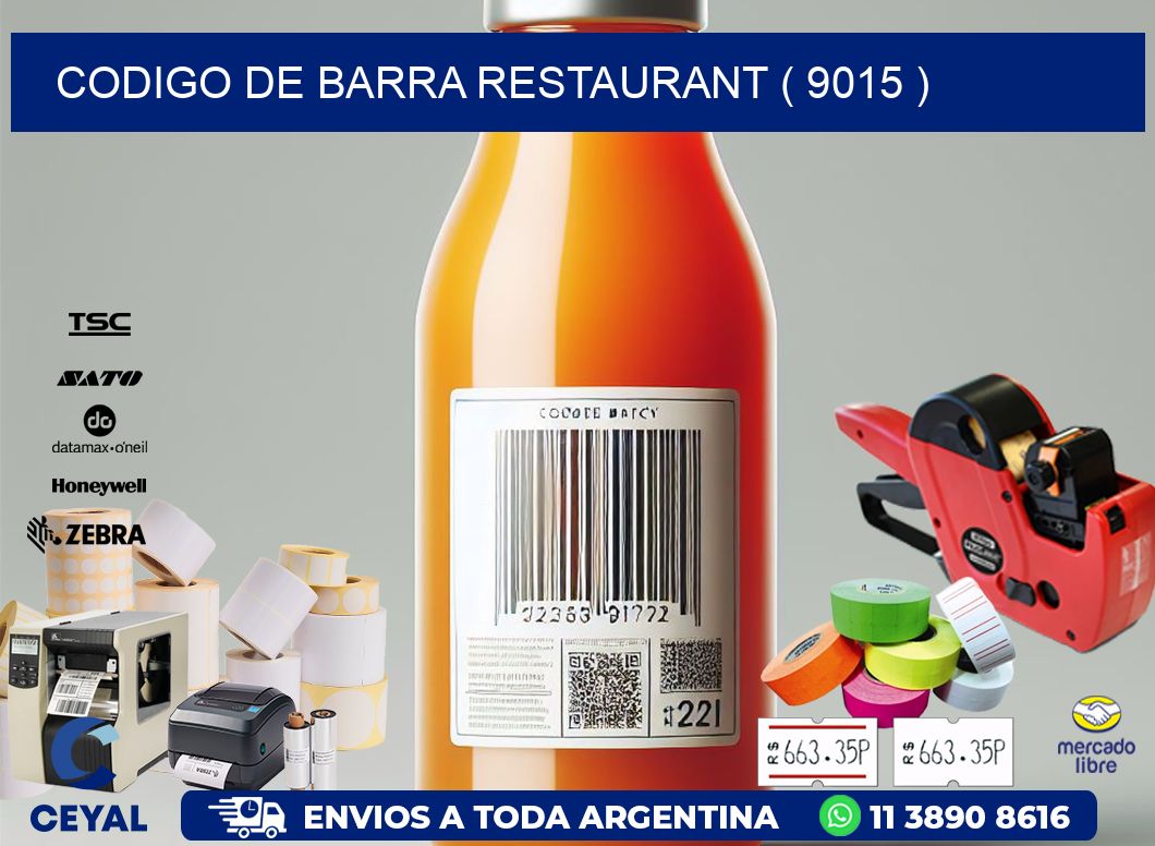 CODIGO DE BARRA RESTAURANT ( 9015 )