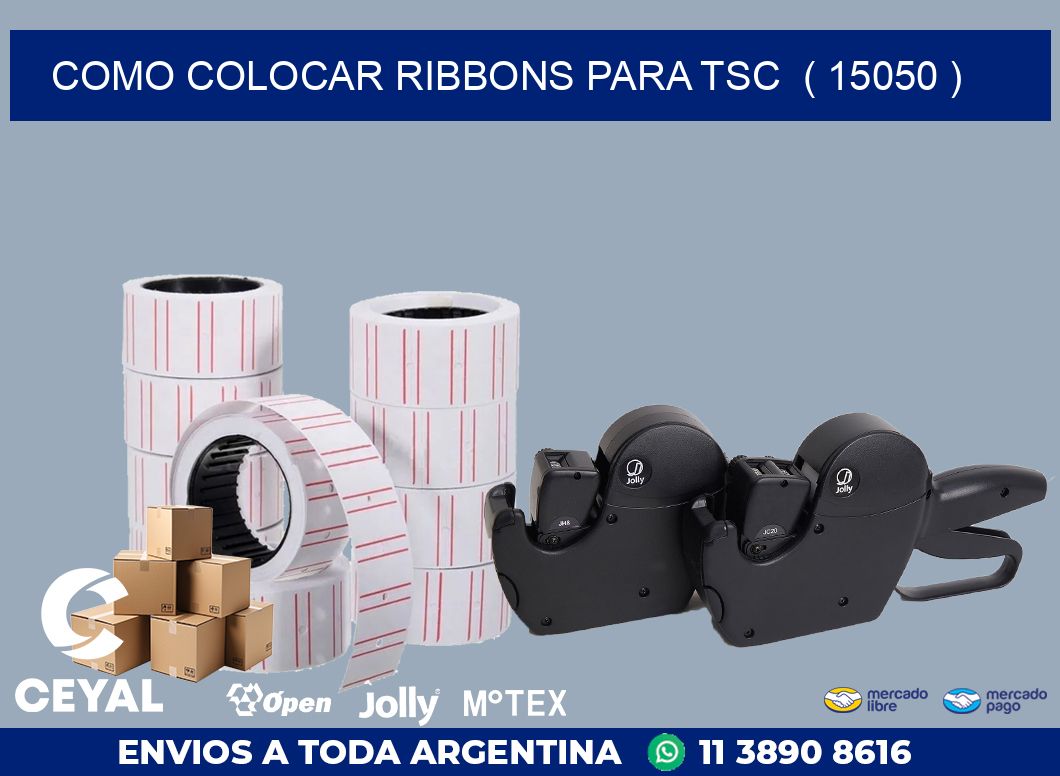 COMO COLOCAR RIBBONS PARA TSC  ( 15050 )