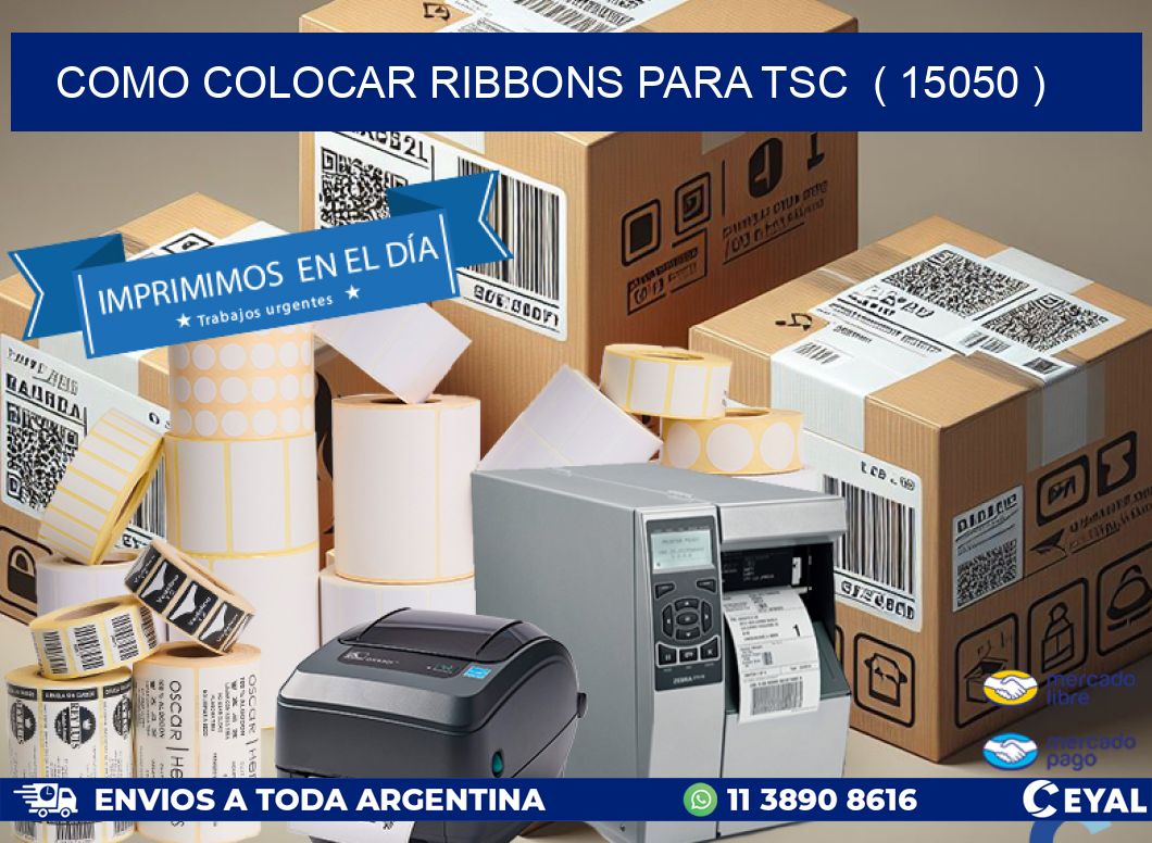 COMO COLOCAR RIBBONS PARA TSC ( 15050 )