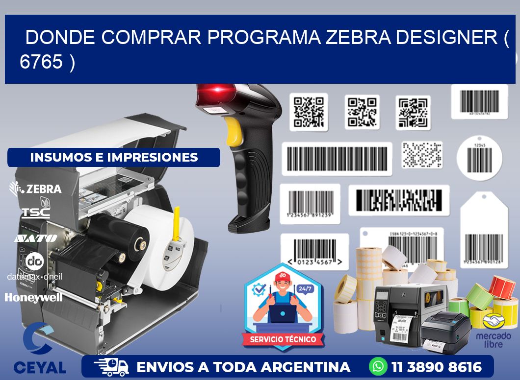 DONDE COMPRAR PROGRAMA ZEBRA DESIGNER ( 6765 )