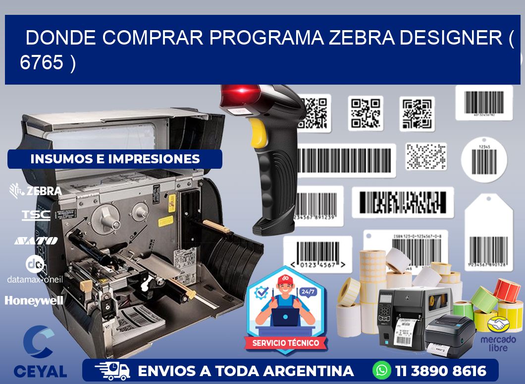 DONDE COMPRAR PROGRAMA ZEBRA DESIGNER ( 6765 )