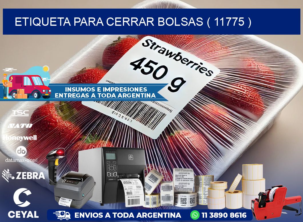 ETIQUETA PARA CERRAR BOLSAS ( 11775 )
