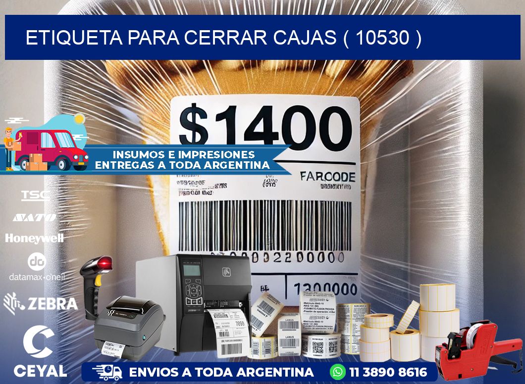 ETIQUETA PARA CERRAR CAJAS ( 10530 )