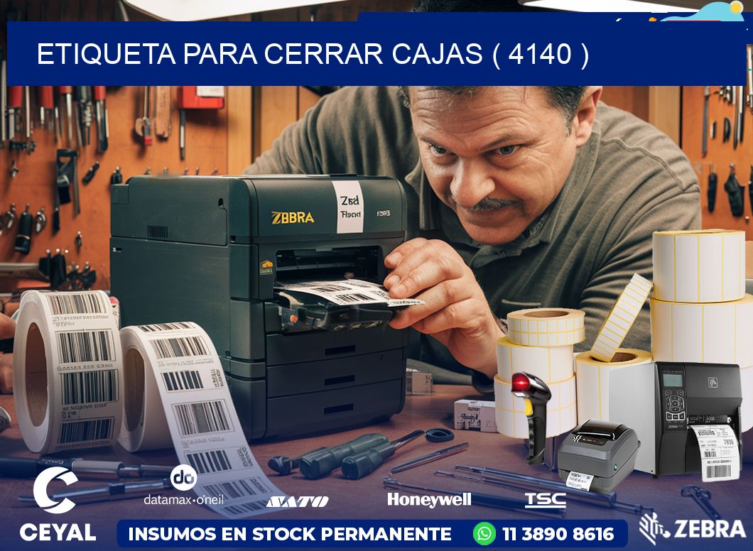 ETIQUETA PARA CERRAR CAJAS ( 4140 )