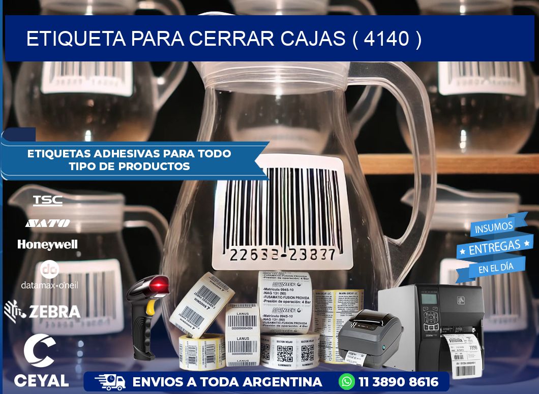 ETIQUETA PARA CERRAR CAJAS ( 4140 )