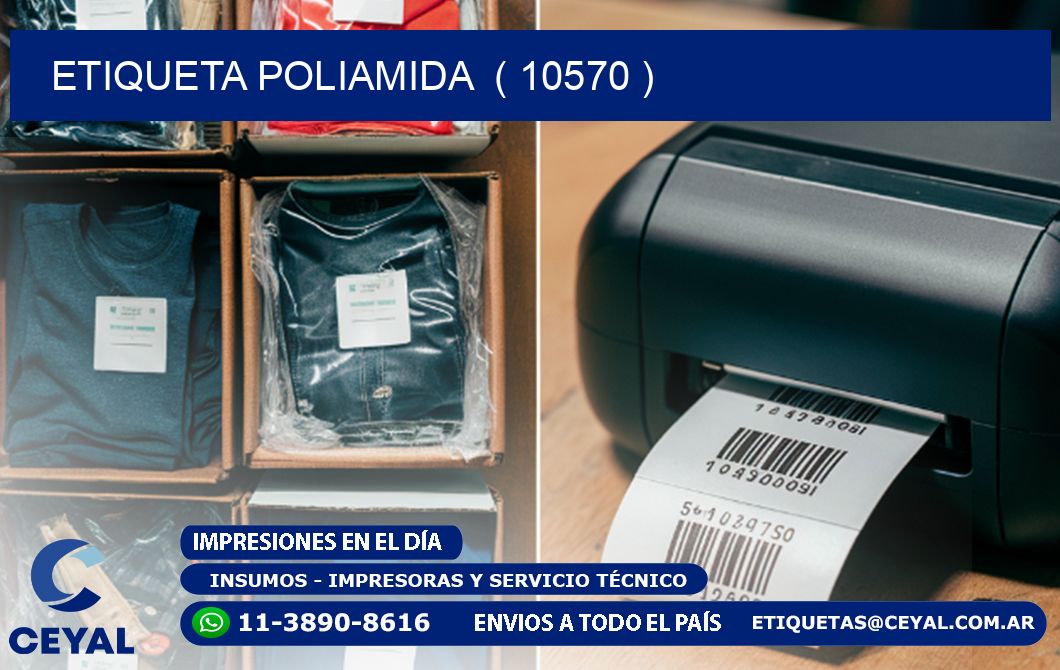 ETIQUETA POLIAMIDA ( 10570 )