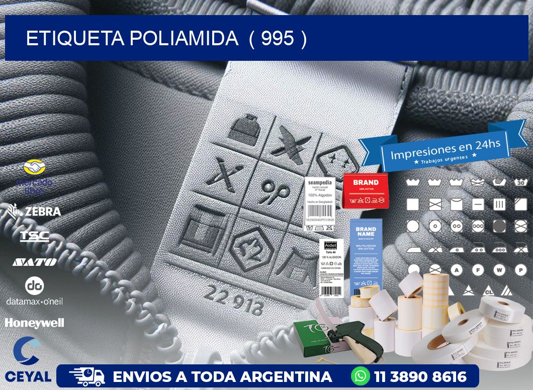 ETIQUETA POLIAMIDA ( 995 )