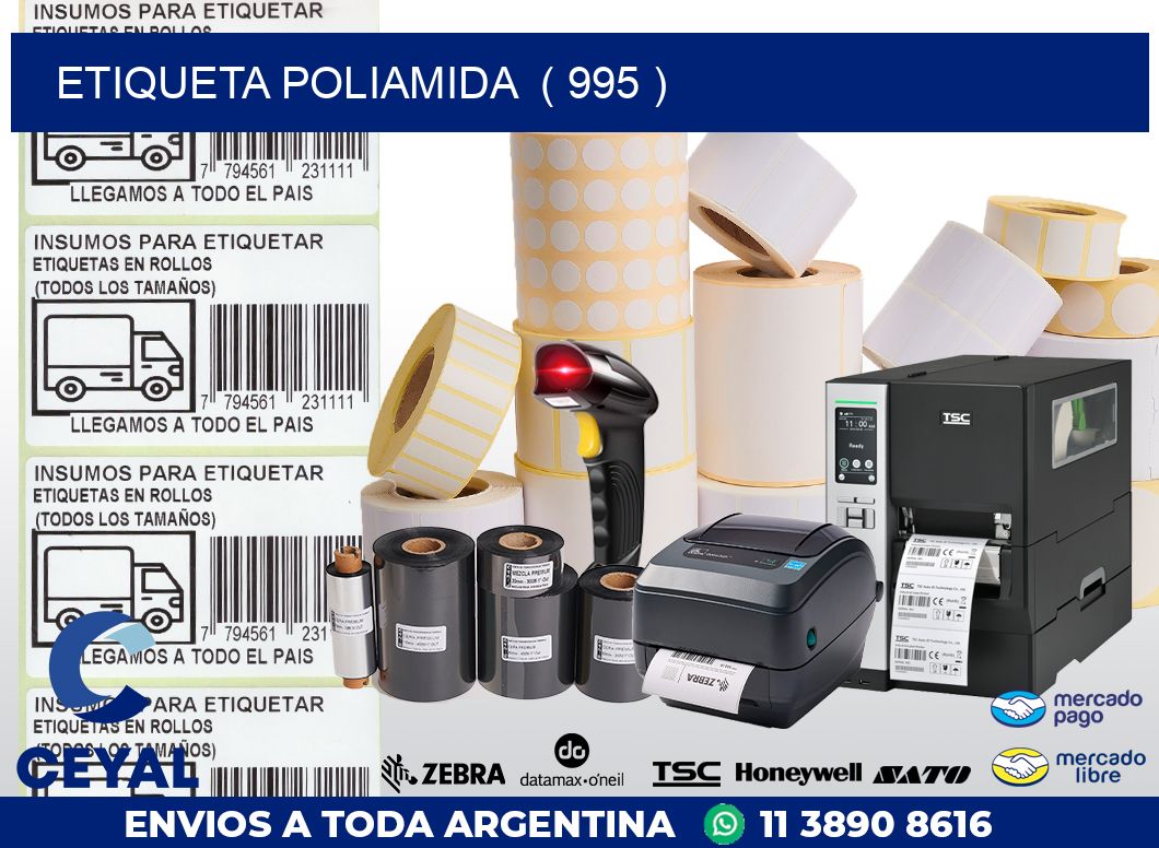 ETIQUETA POLIAMIDA  ( 995 )