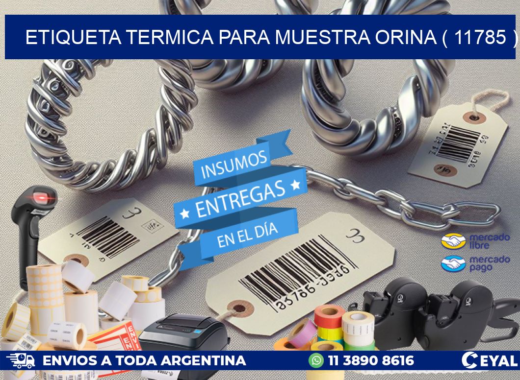 ETIQUETA TERMICA PARA MUESTRA ORINA ( 11785 )