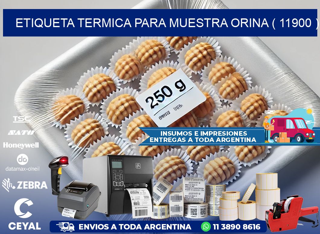 ETIQUETA TERMICA PARA MUESTRA ORINA ( 11900 )