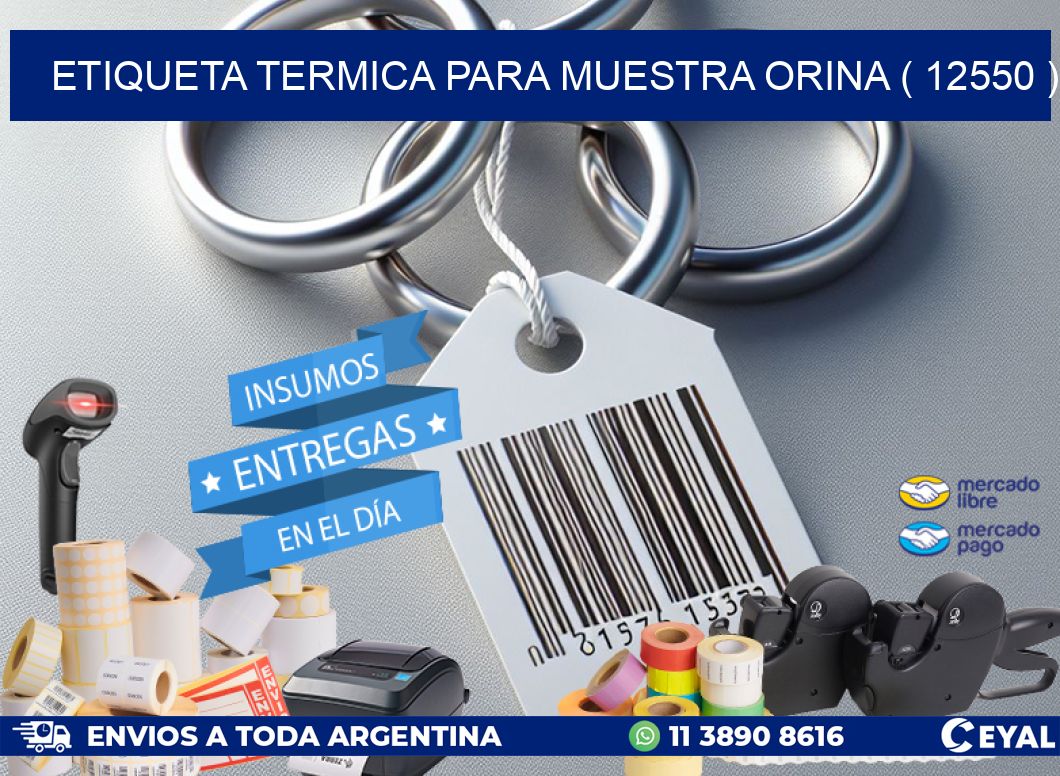 ETIQUETA TERMICA PARA MUESTRA ORINA ( 12550 )