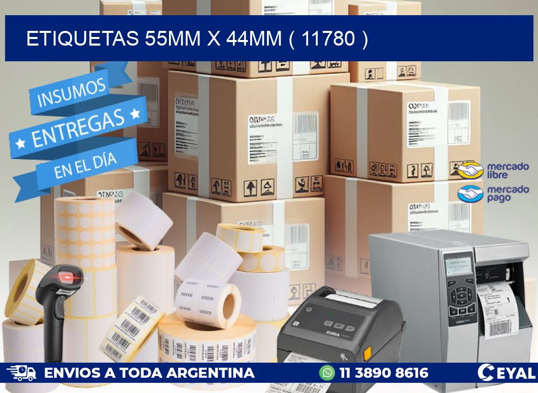 ETIQUETAS 55MM X 44MM ( 11780 )