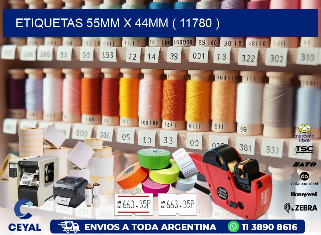 ETIQUETAS 55MM X 44MM ( 11780 )