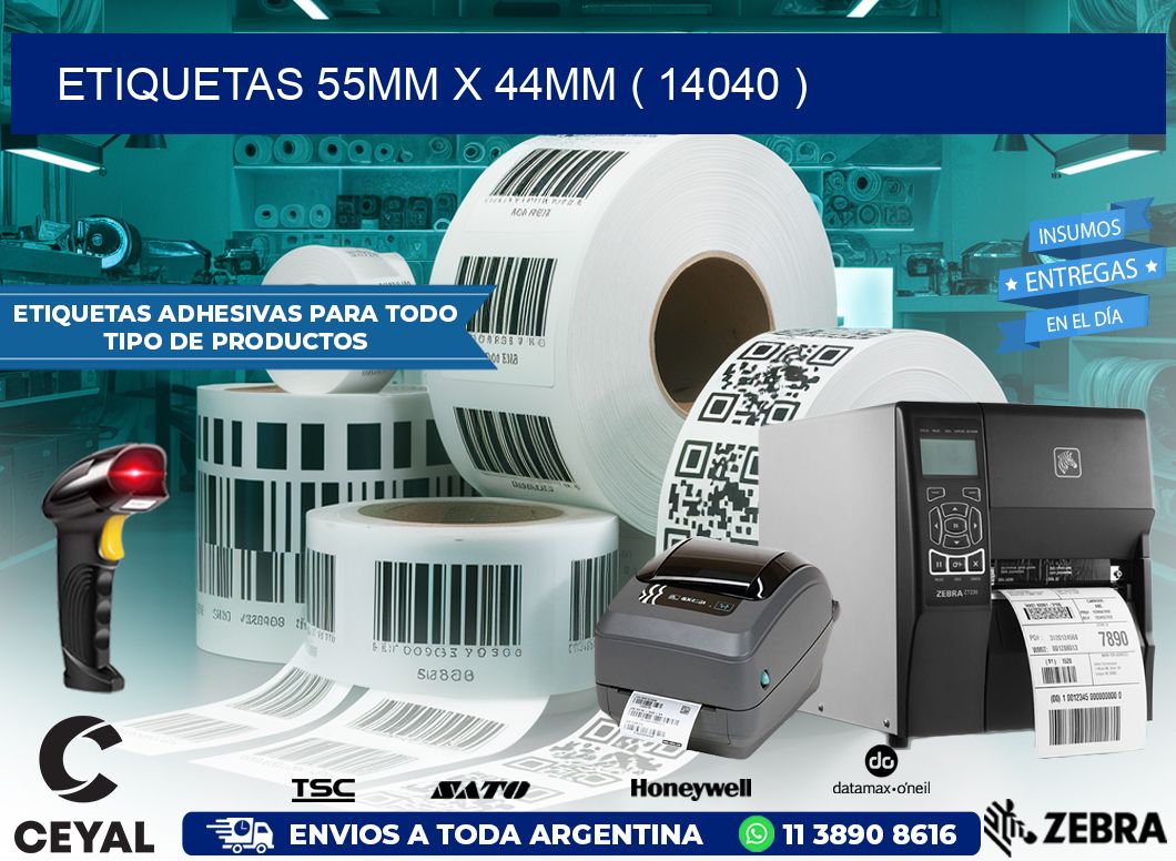 ETIQUETAS 55MM X 44MM ( 14040 )