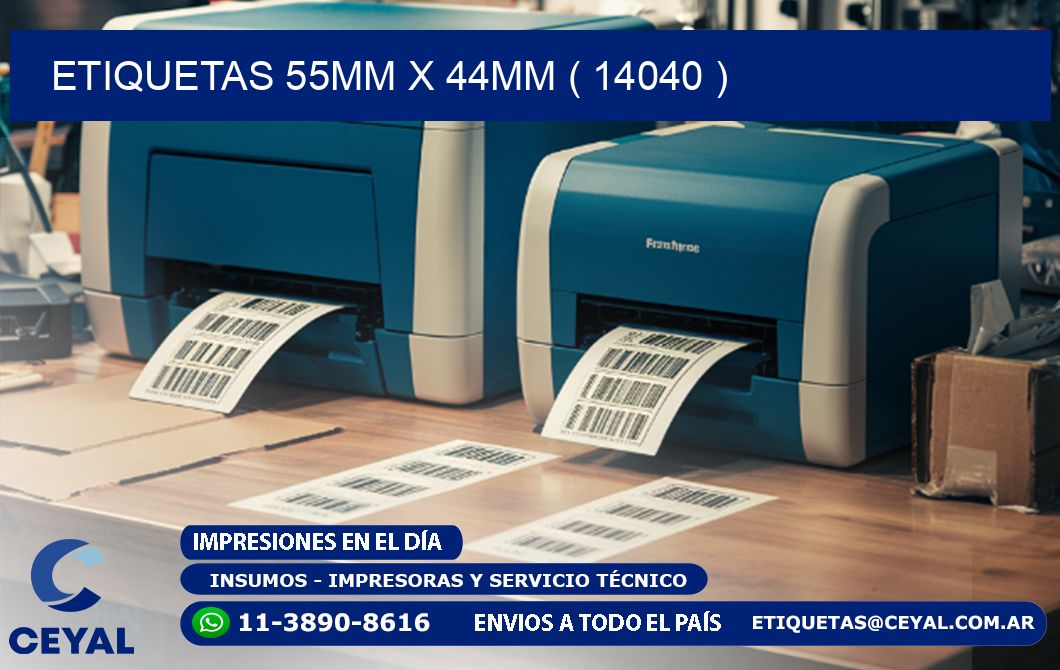 ETIQUETAS 55MM X 44MM ( 14040 )