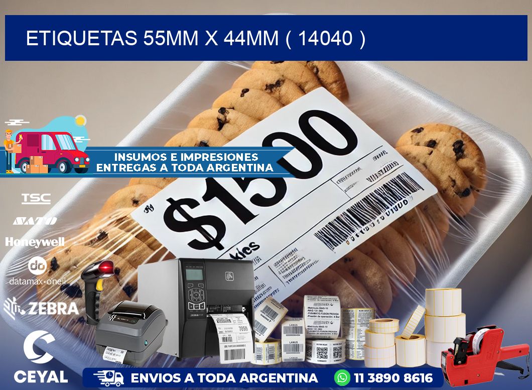 ETIQUETAS 55MM X 44MM ( 14040 )