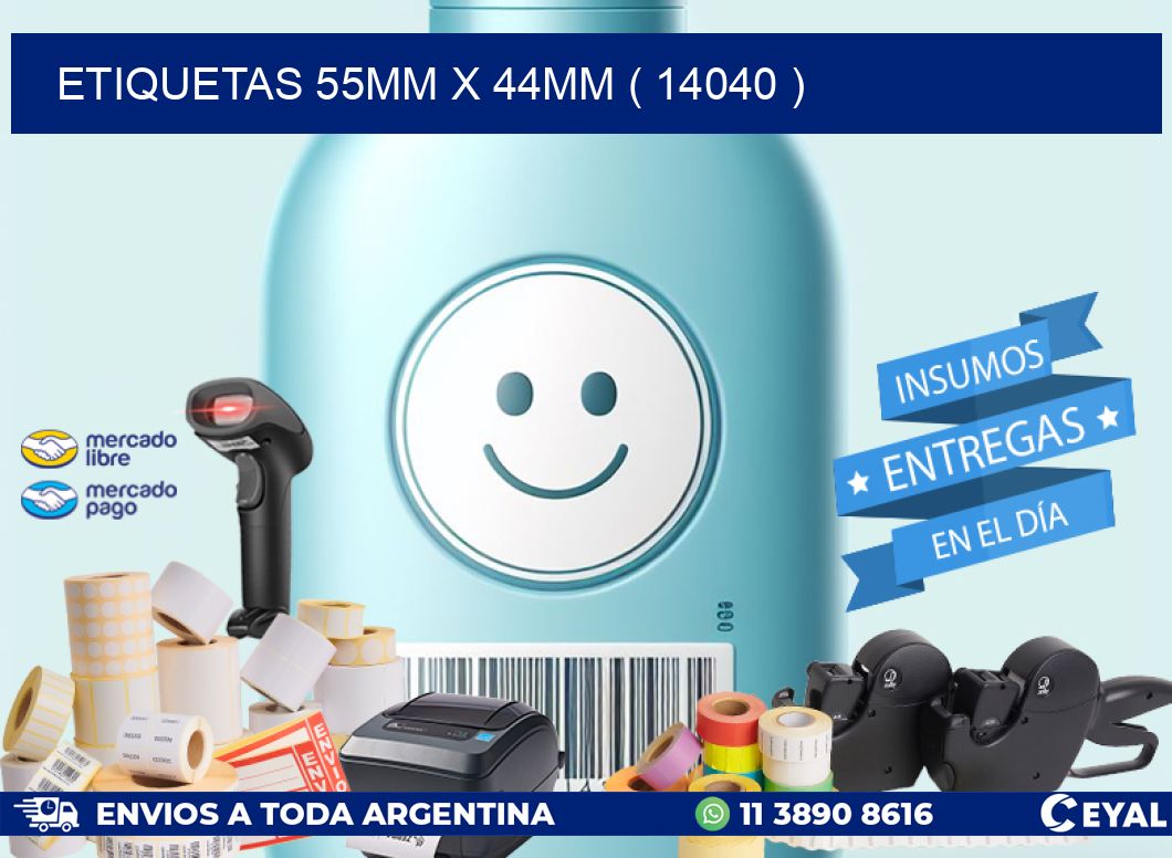 ETIQUETAS 55MM X 44MM ( 14040 )