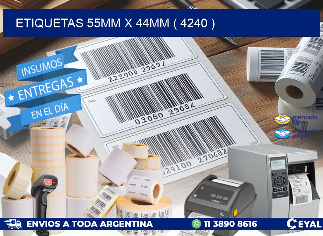 ETIQUETAS 55MM X 44MM ( 4240 )