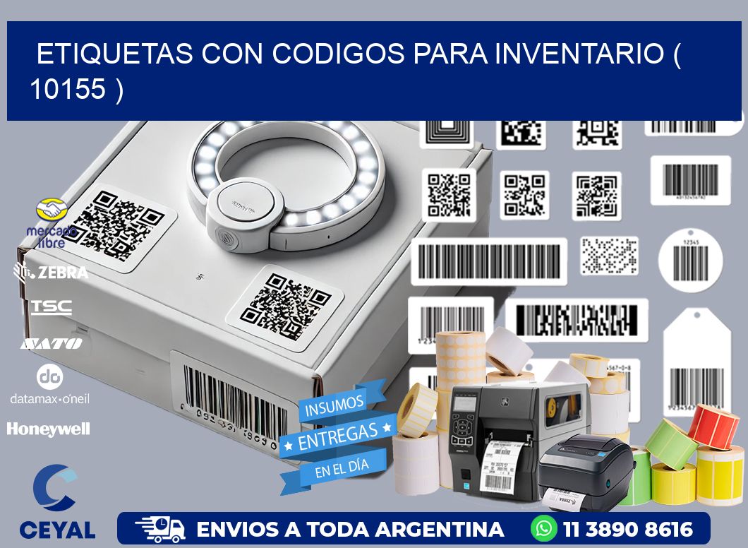 ETIQUETAS CON CODIGOS PARA INVENTARIO ( 10155 )