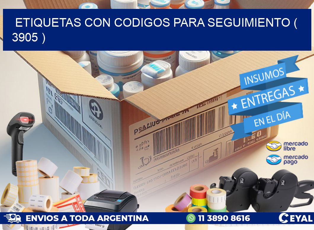 ETIQUETAS CON CODIGOS PARA SEGUIMIENTO ( 3905 )